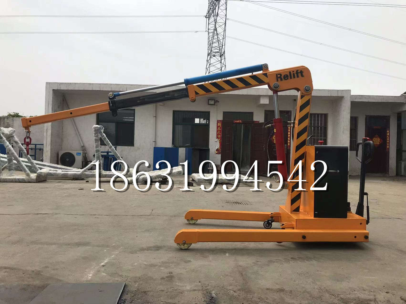 牡丹乡久征定做3吨三轮随车吊 农用园林绿化移树吊 平板工程用小吊机